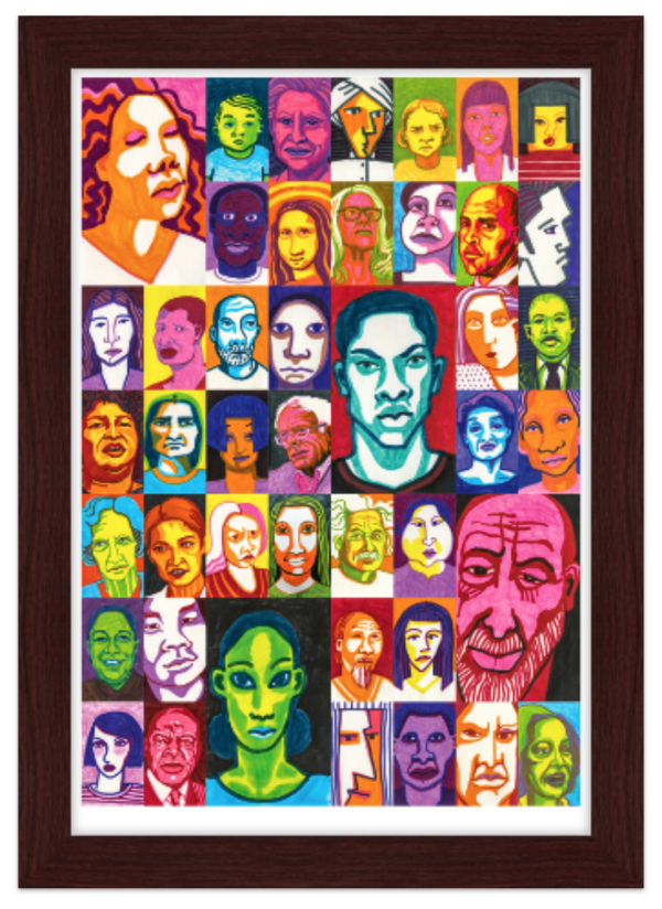 Faces poster